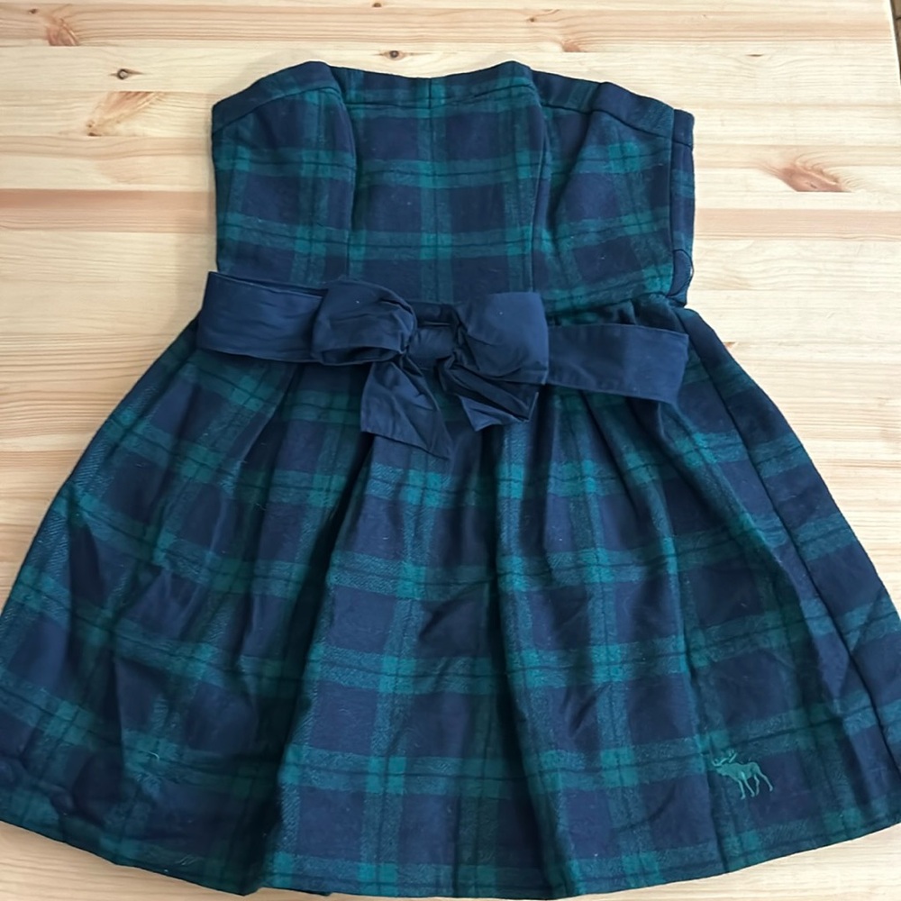 Abercrombie plaid dress; wool; size 6